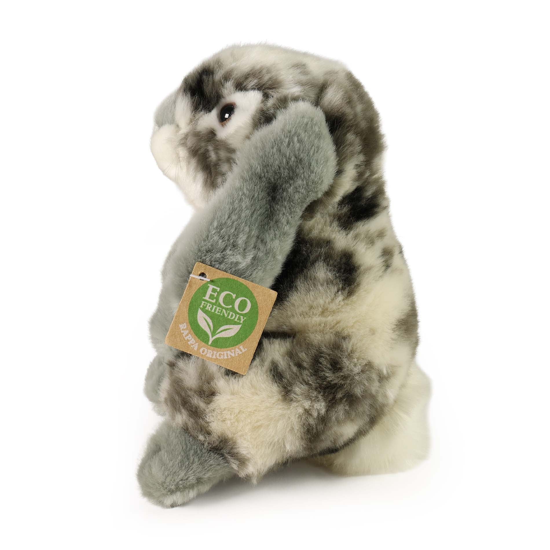 Grey plush rabbit 19 cm