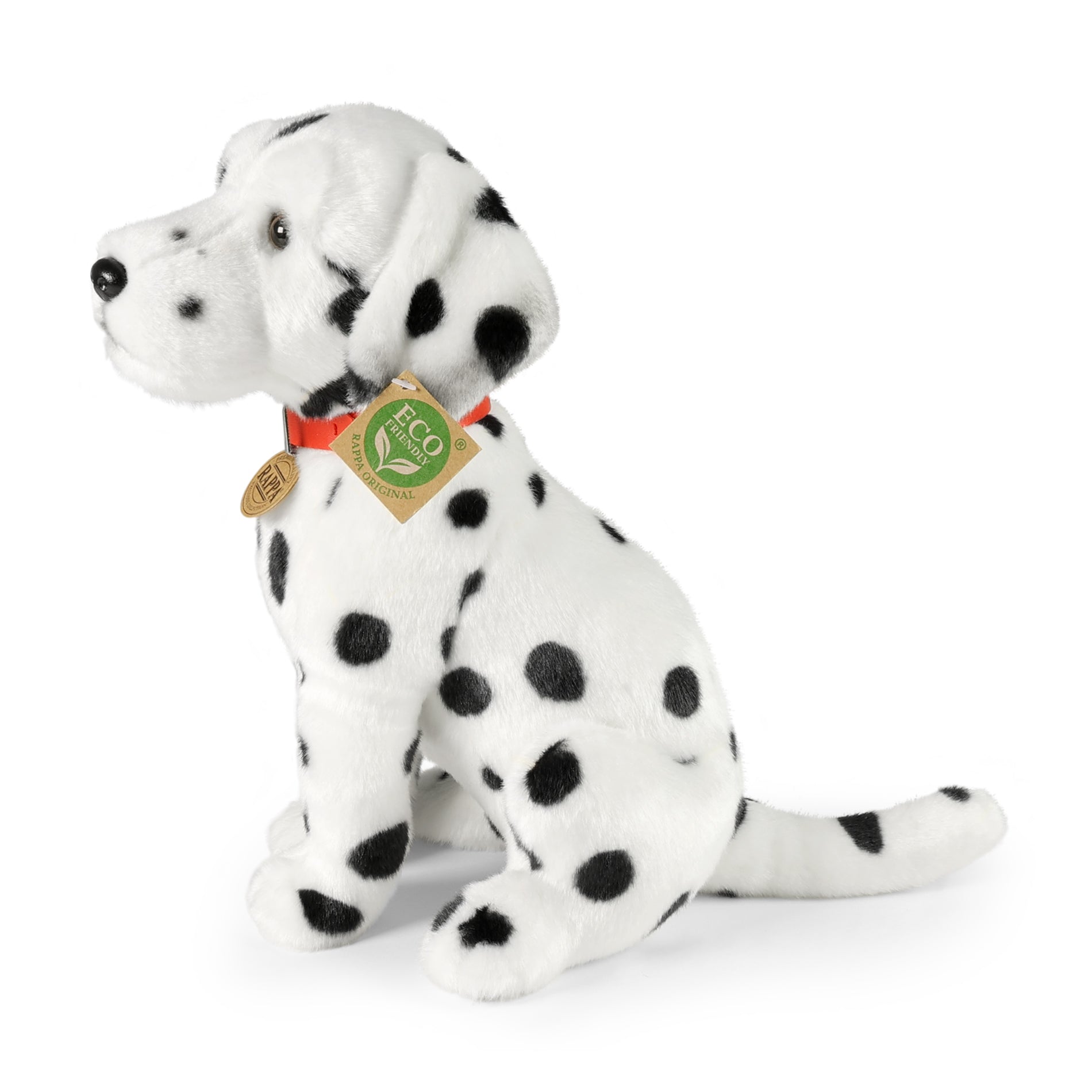 Plush Dalmatian dog with collar 30 cm