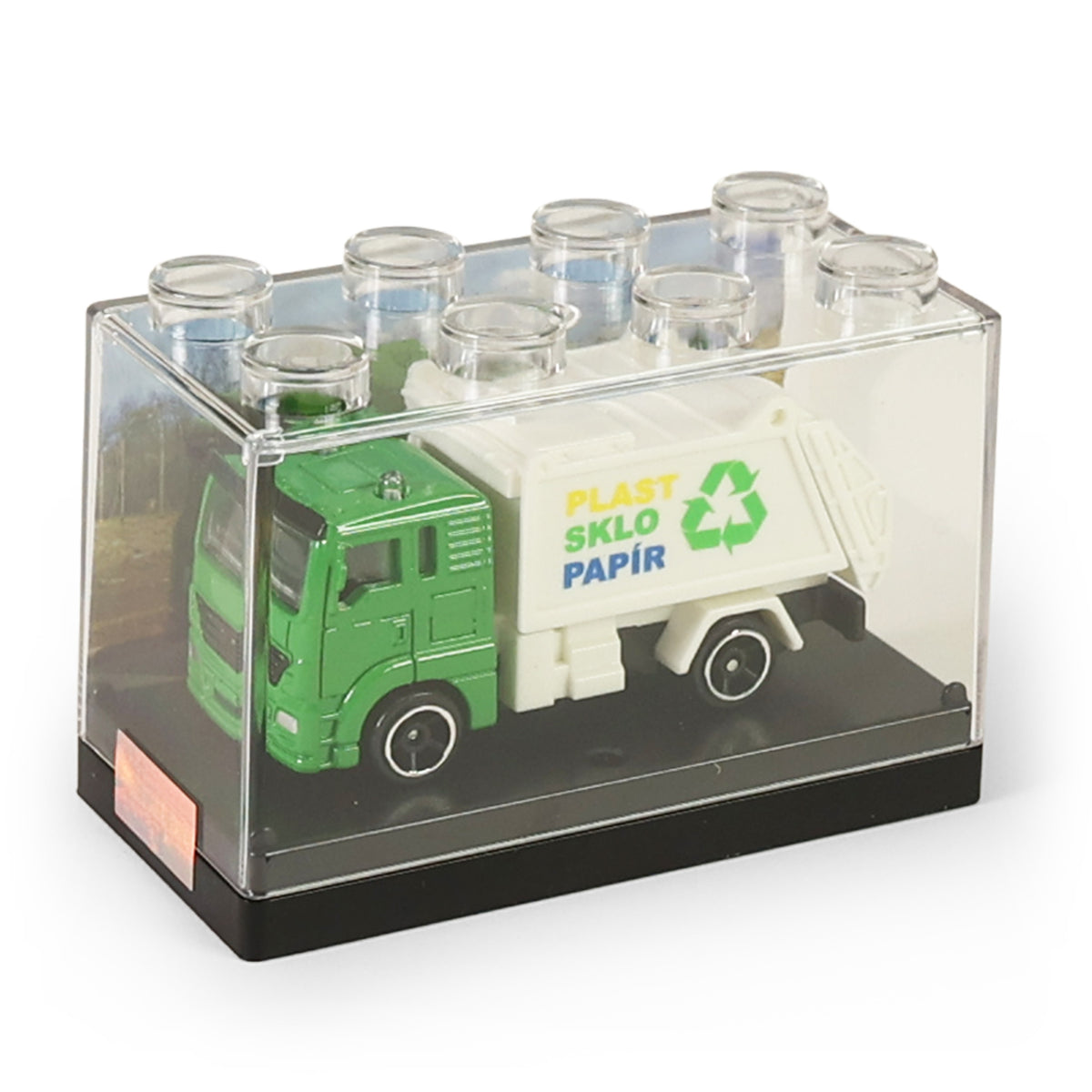 Metal garbage truck 7 cm