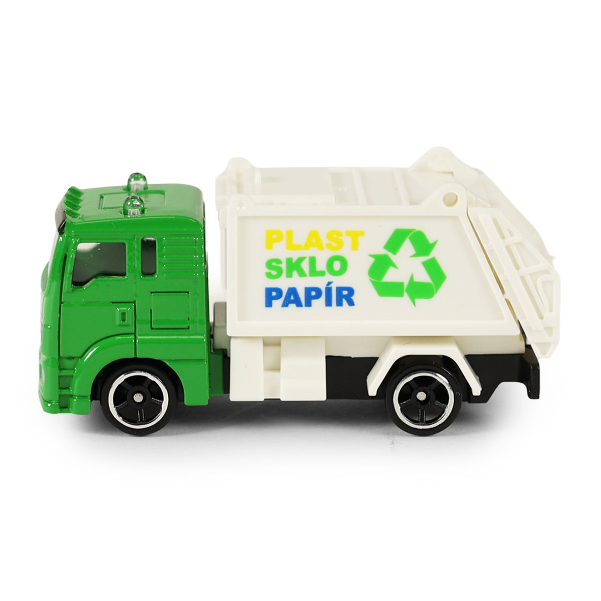 Metal garbage truck 7 cm