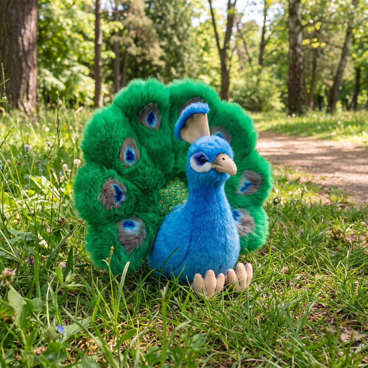Plush peacock 22 cm