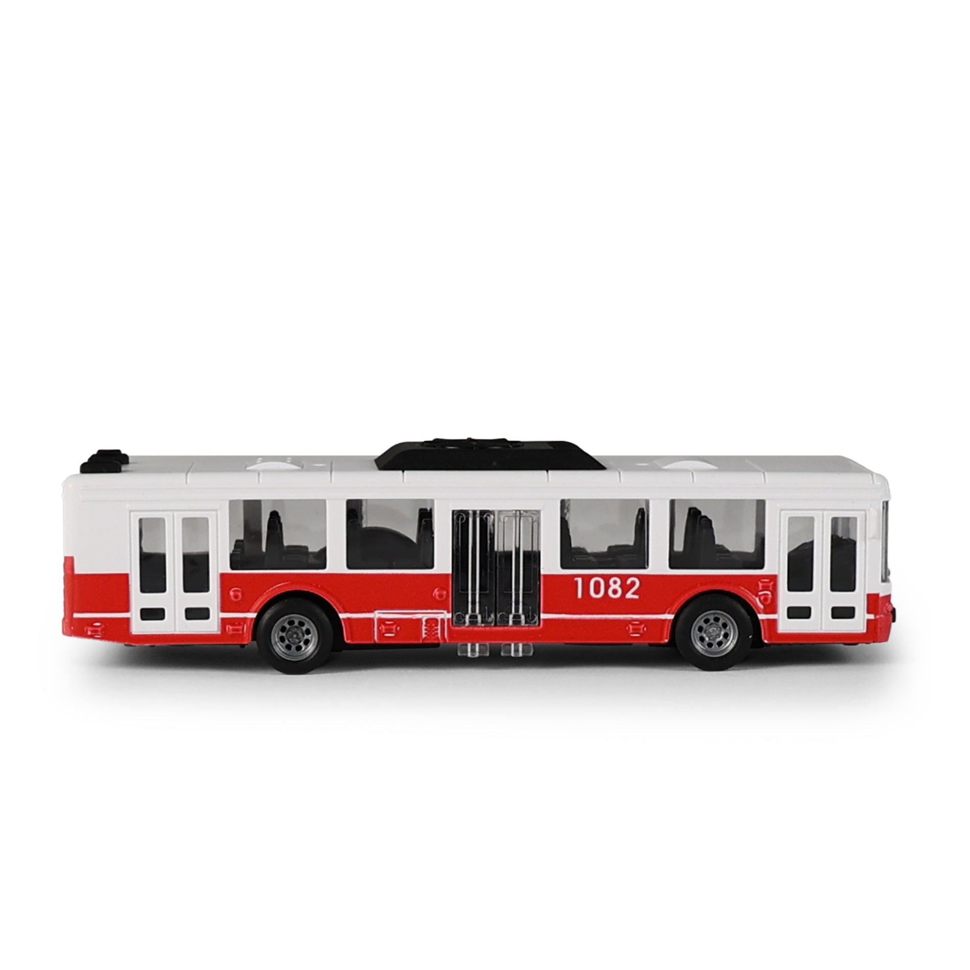 Red City Bus 16 cm with Opening Doors