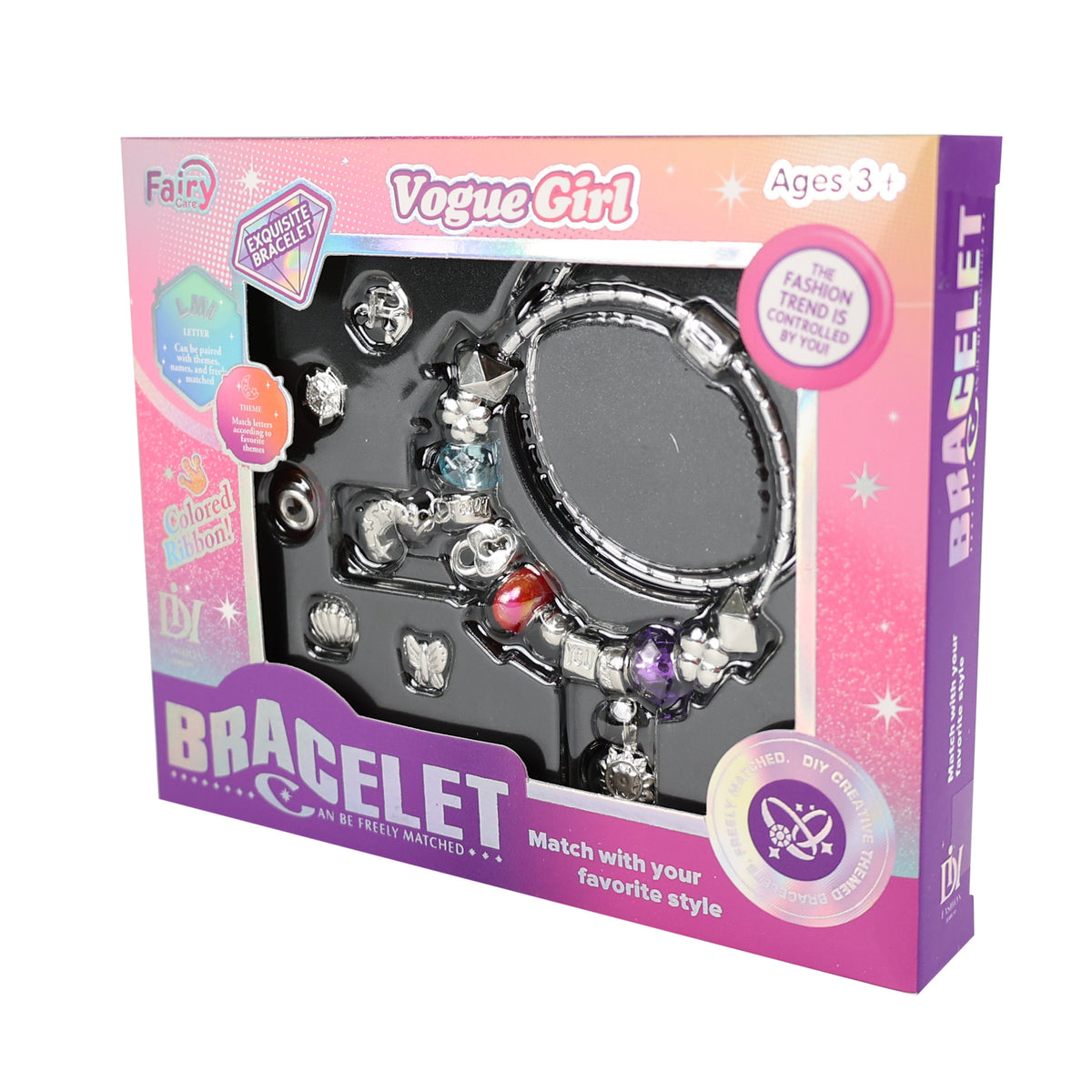 Girls' charm bracelets set of 2