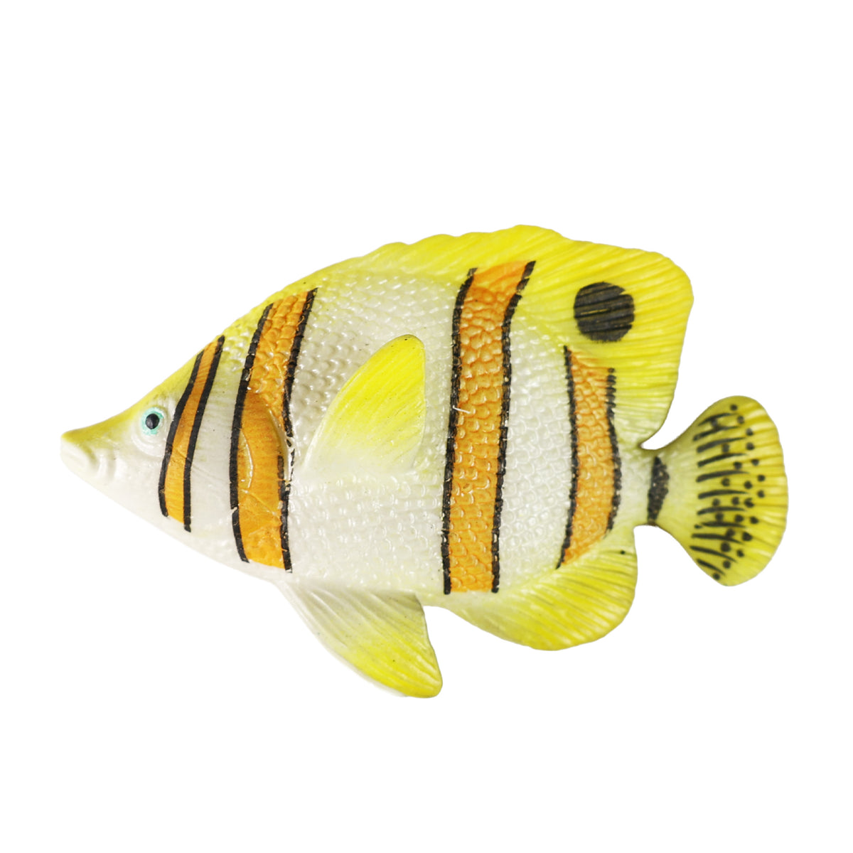 Rubber fish yellow 10 cm
