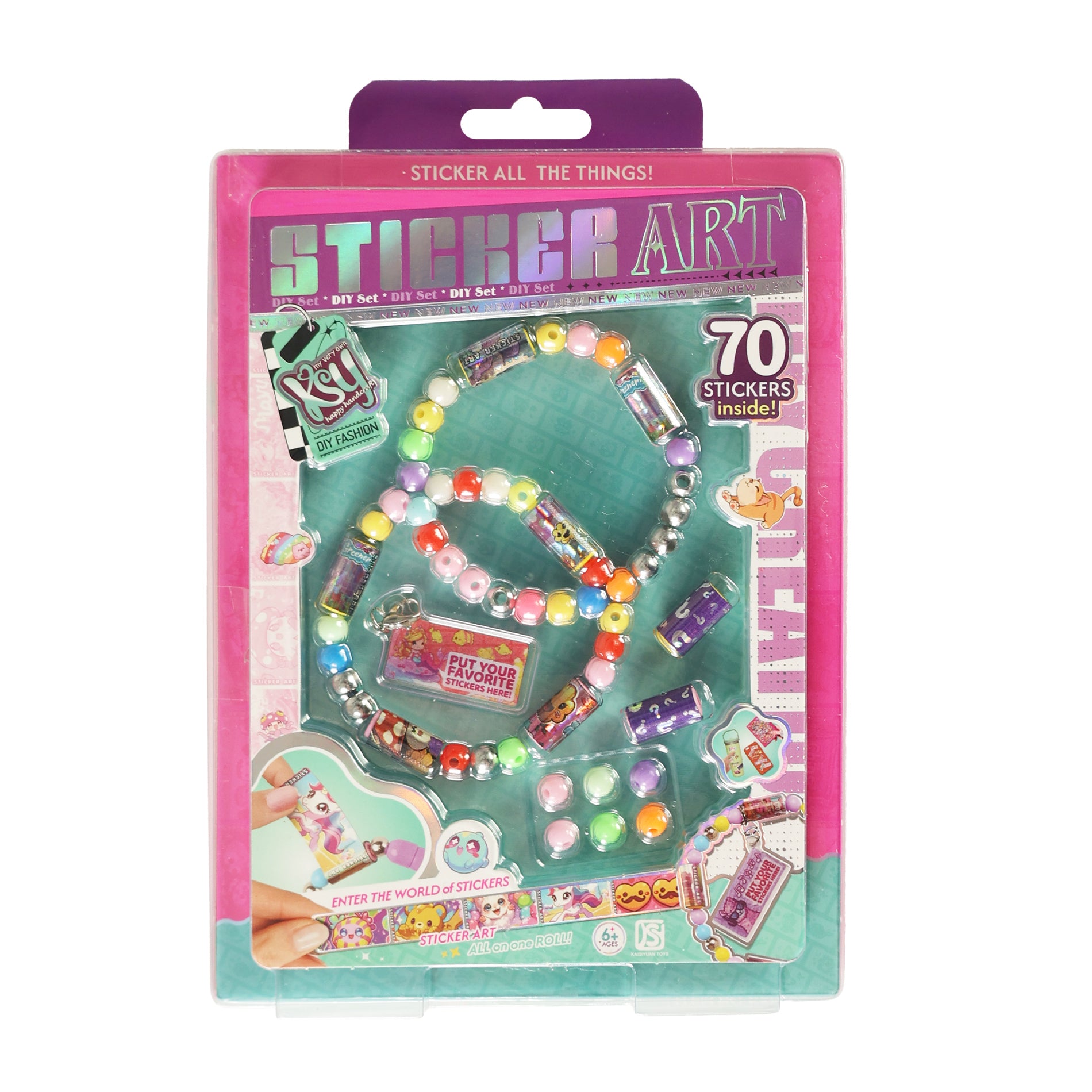 Bracelet set with stickers