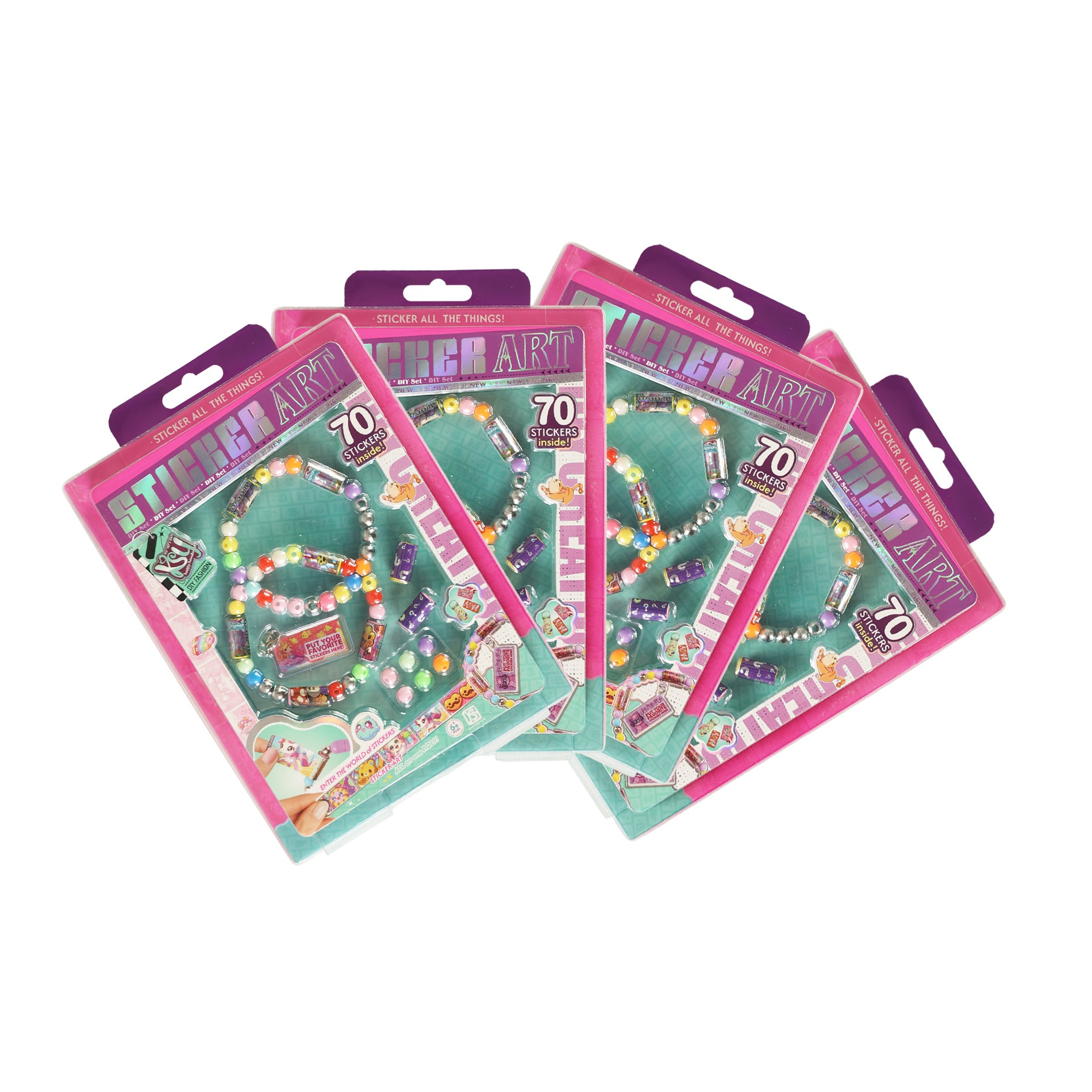 Bracelet set with stickers