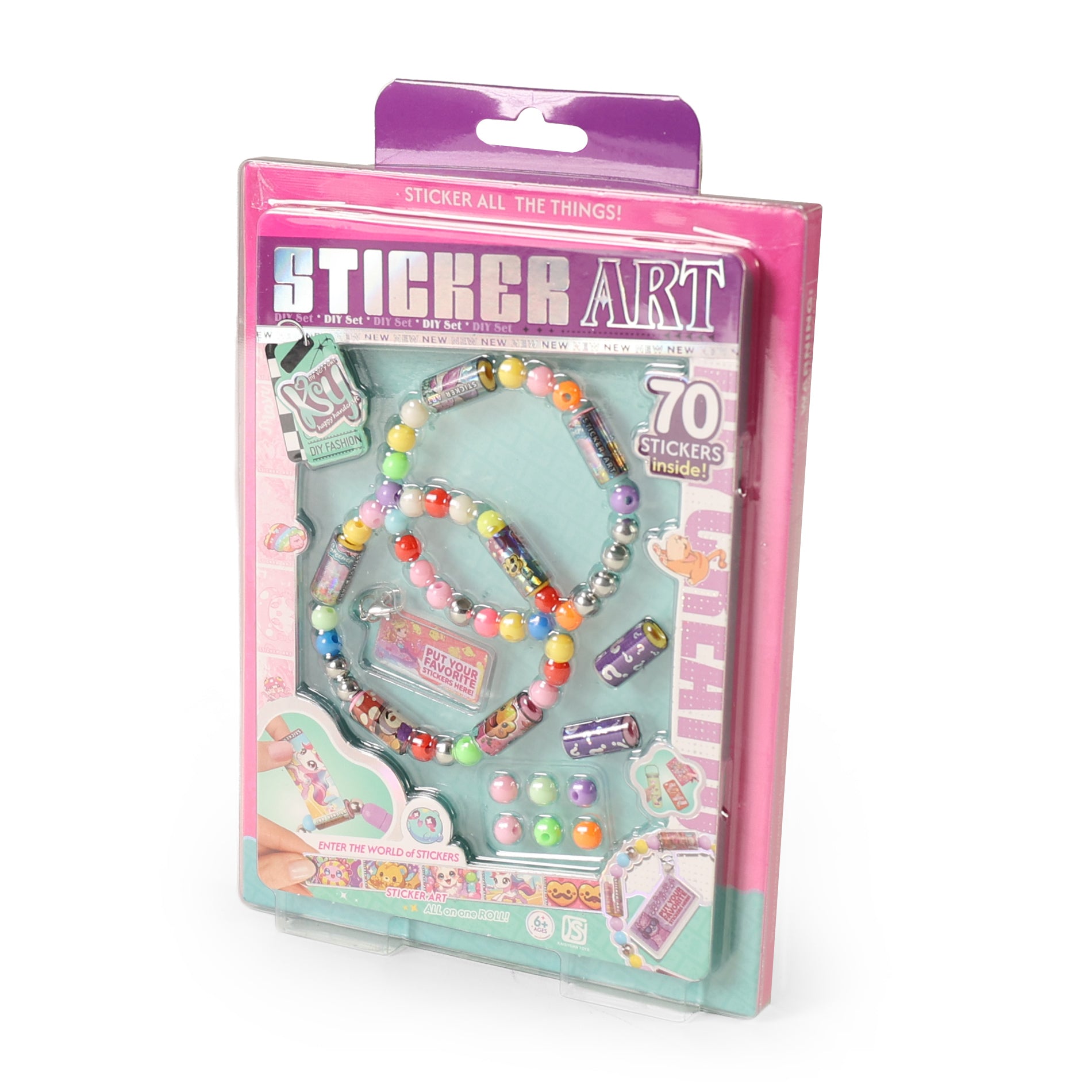 Bracelet set with stickers
