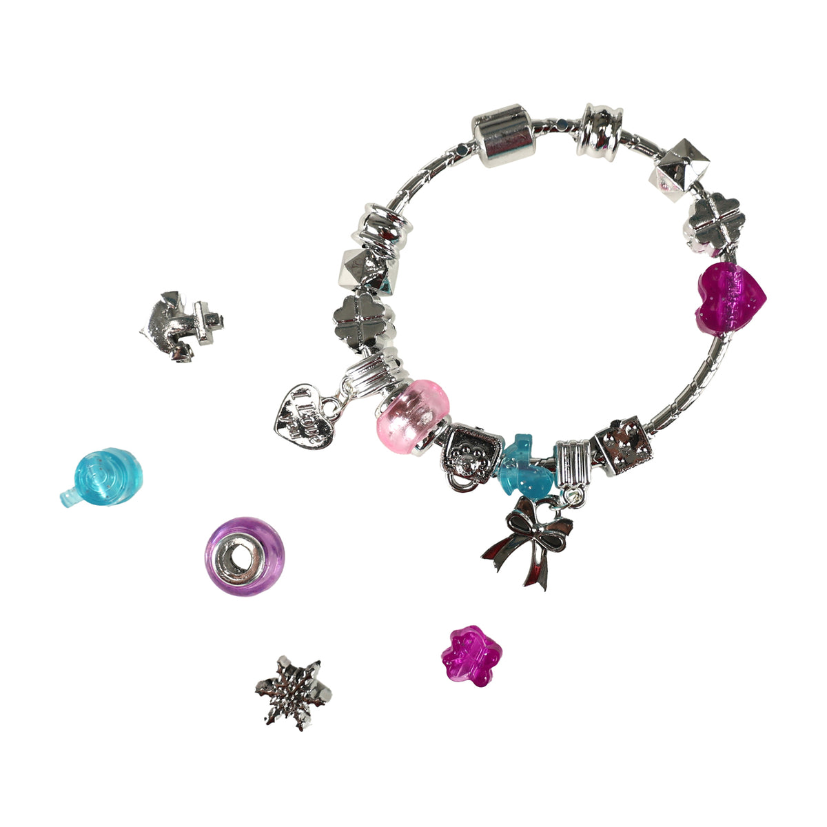 Girls' charm bracelet set