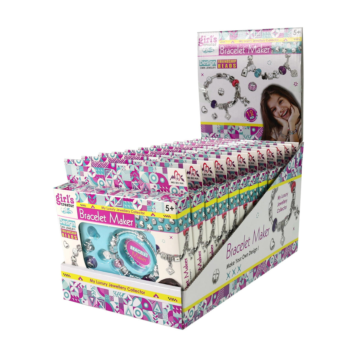 Girls' charm bracelet set