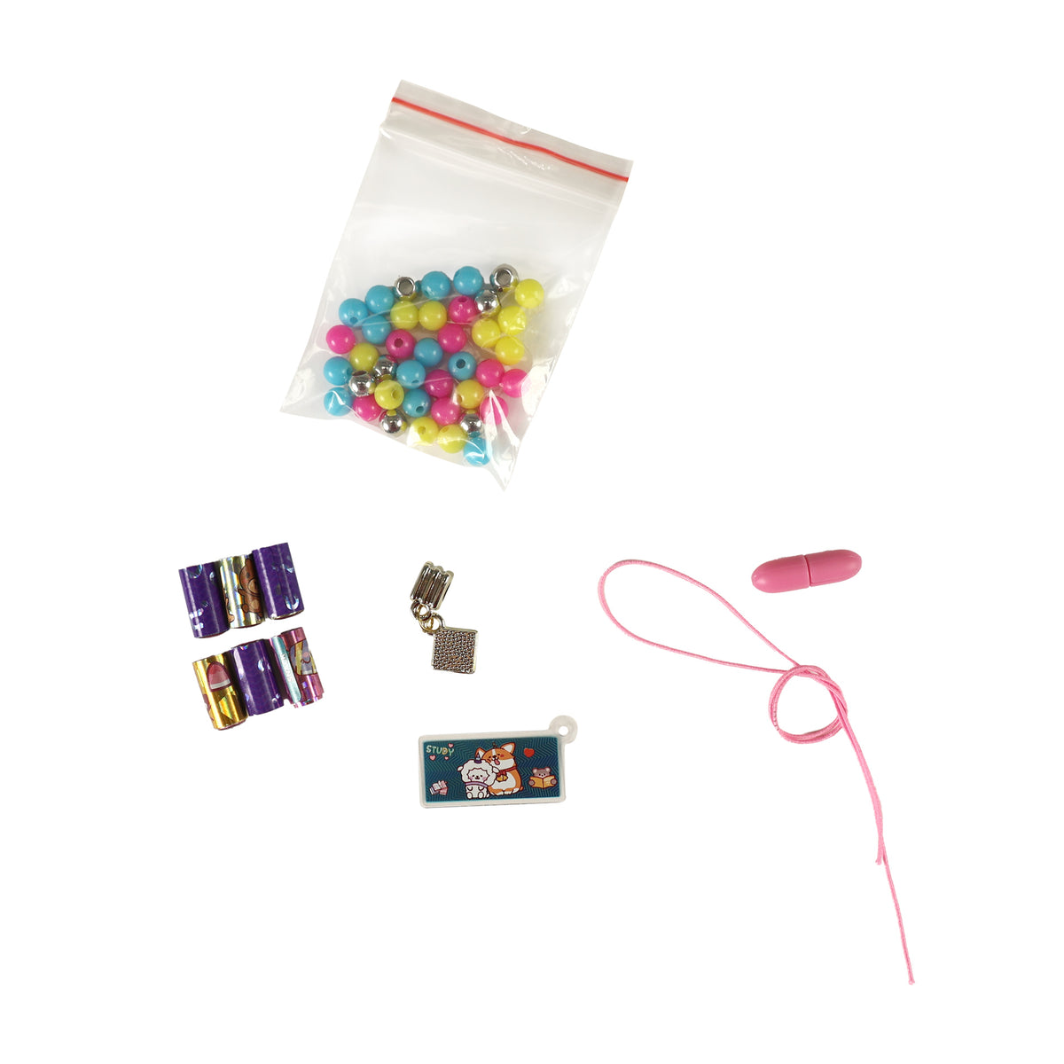 Bracelet making kit with stickers