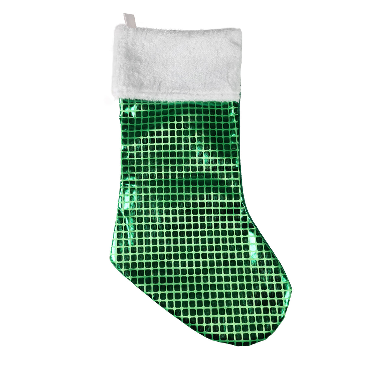 Green Christmas stocking 43 cm