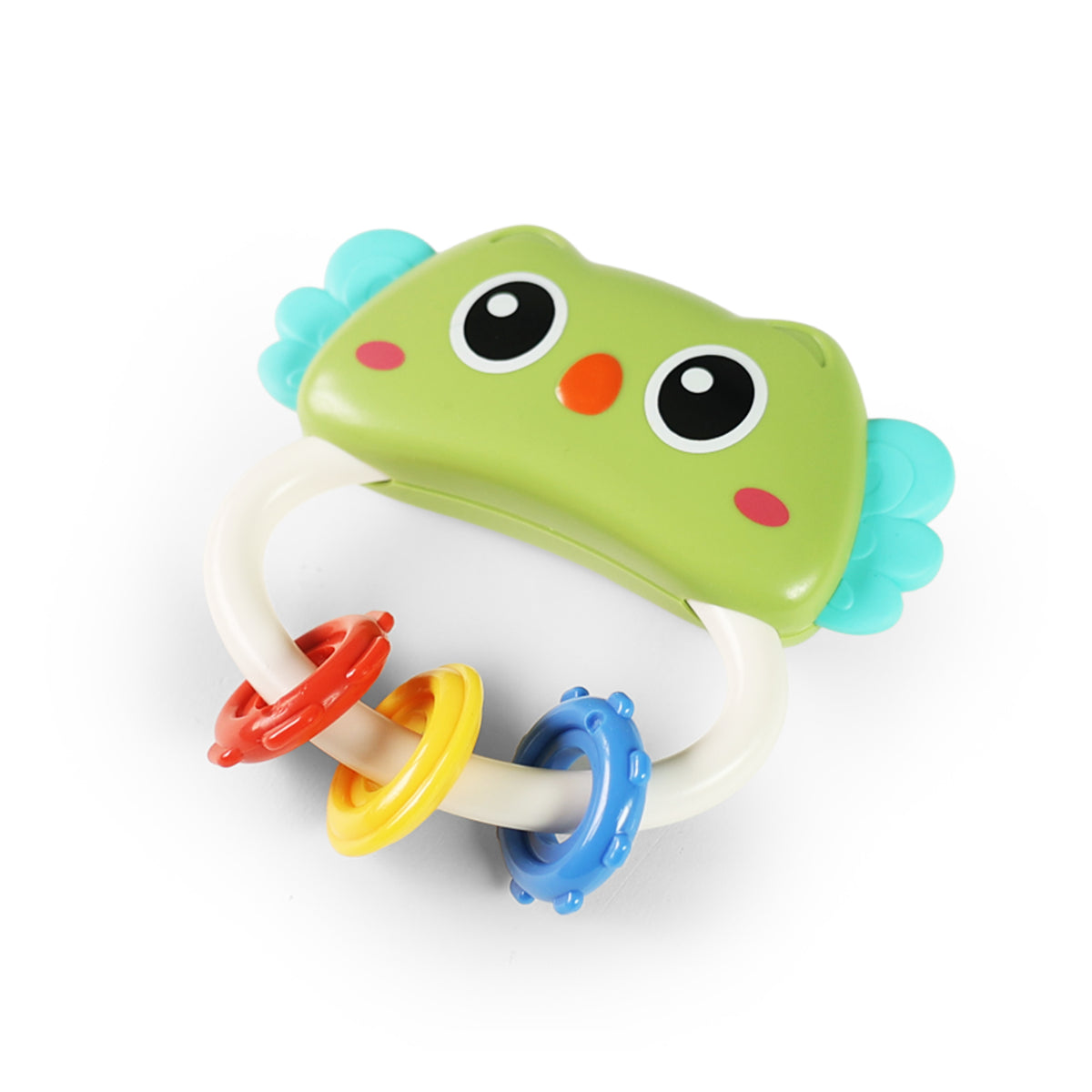 Baby rattle and teether owl