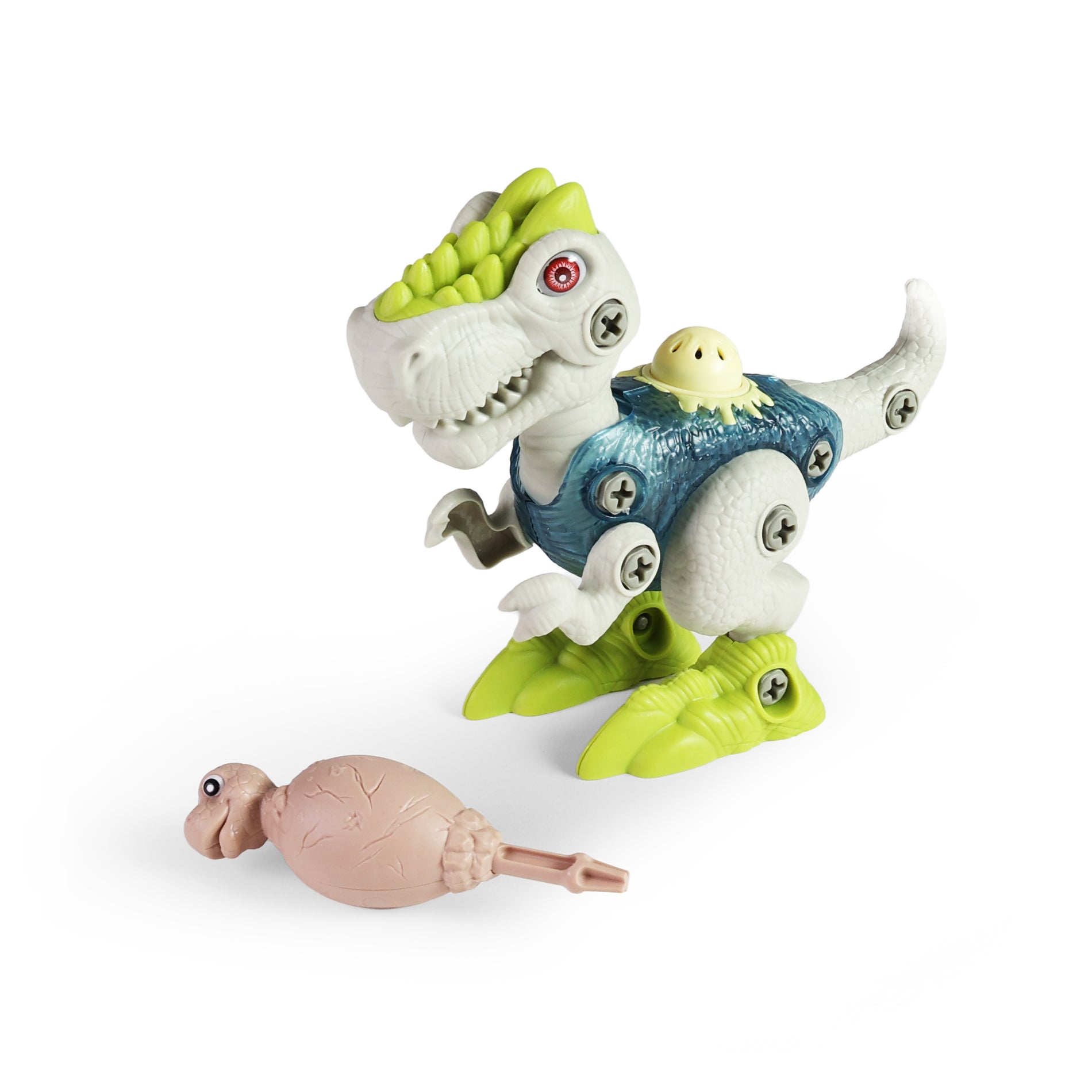 Screw-together dinosaur with sound and light