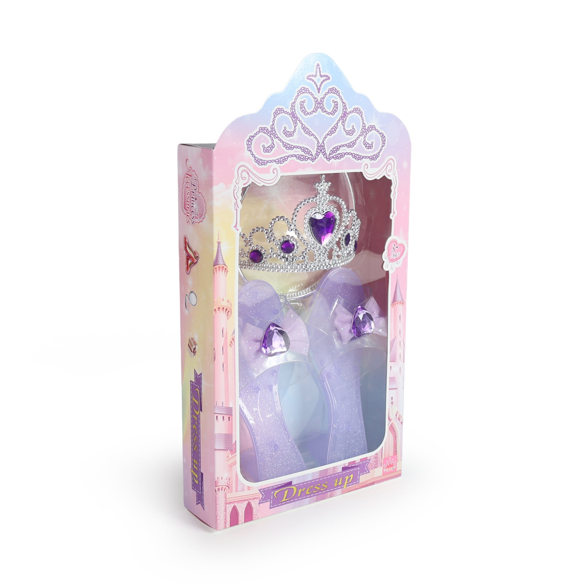 Purple princess set with shoes and crown headband