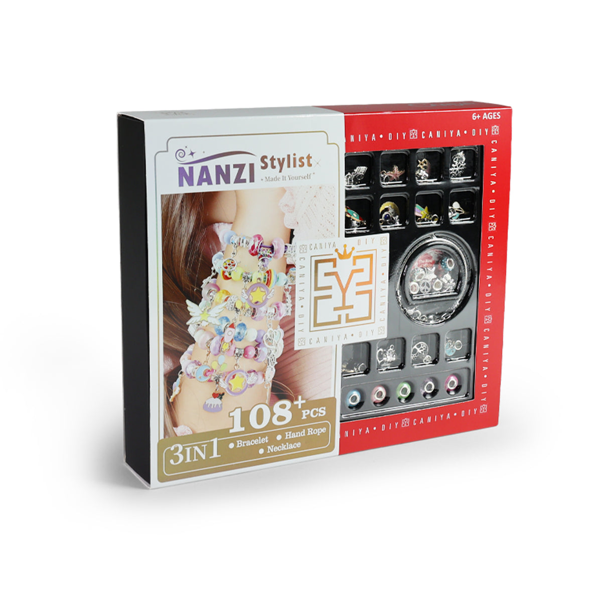 Jewellery making set with beads and charms