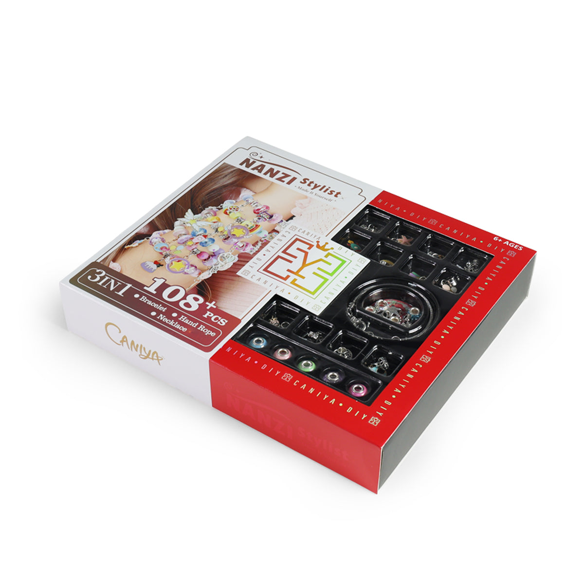 Jewellery making set with beads and charms
