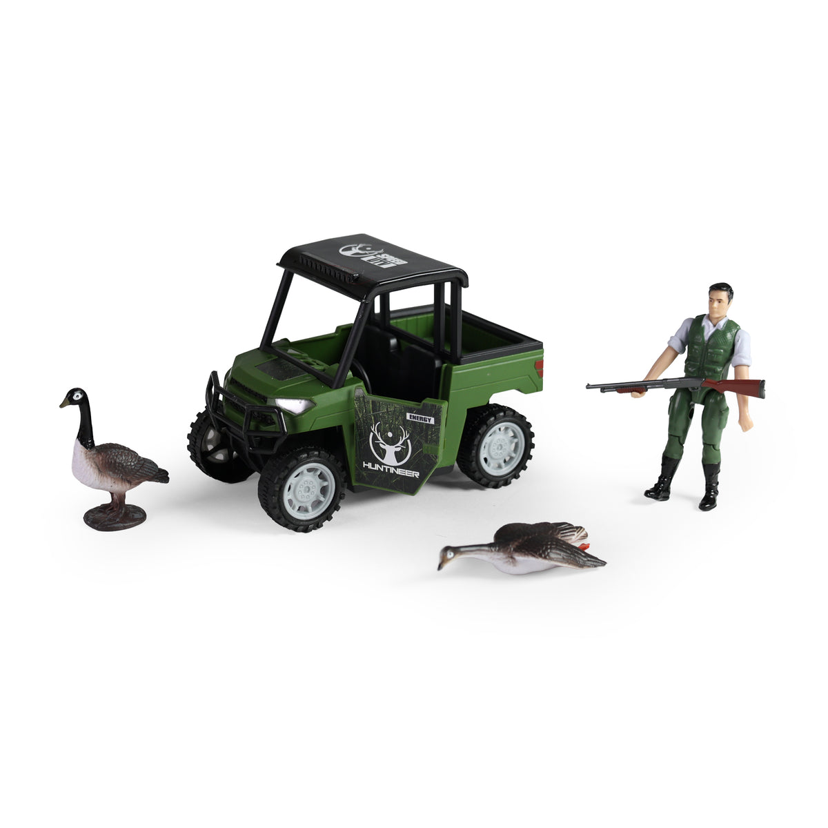 Hunting set with toy car 14 cm