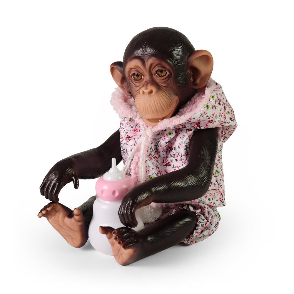 Monkey baby doll Kimi with vinyl body 32 cm