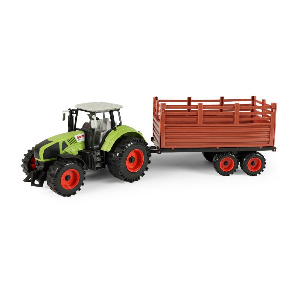 Toy tractor with trailer 45 cm