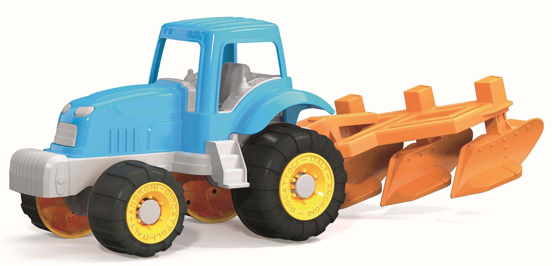 Androni Millennium tractor with working plough 43 cm