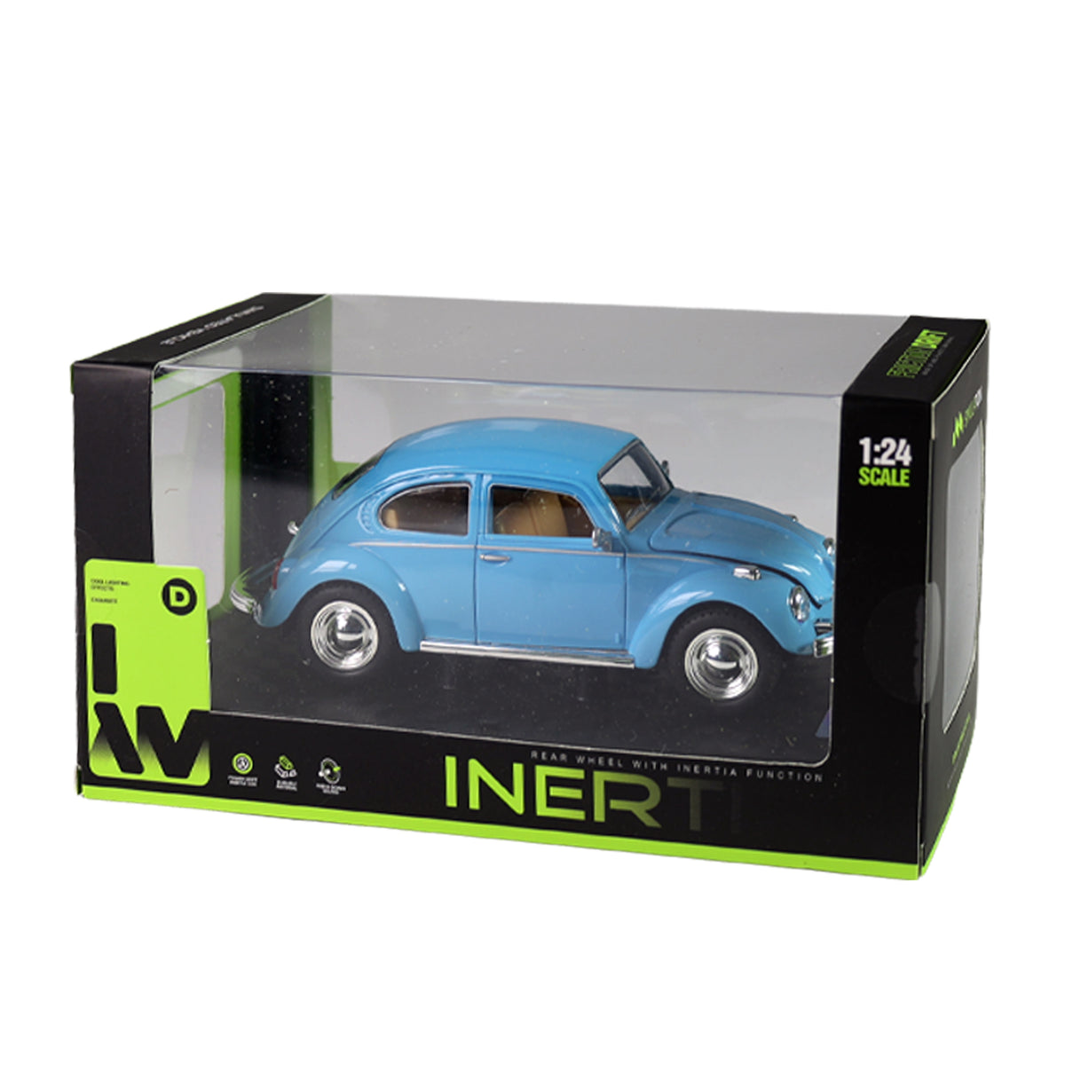 Blue toy car with sound and lights