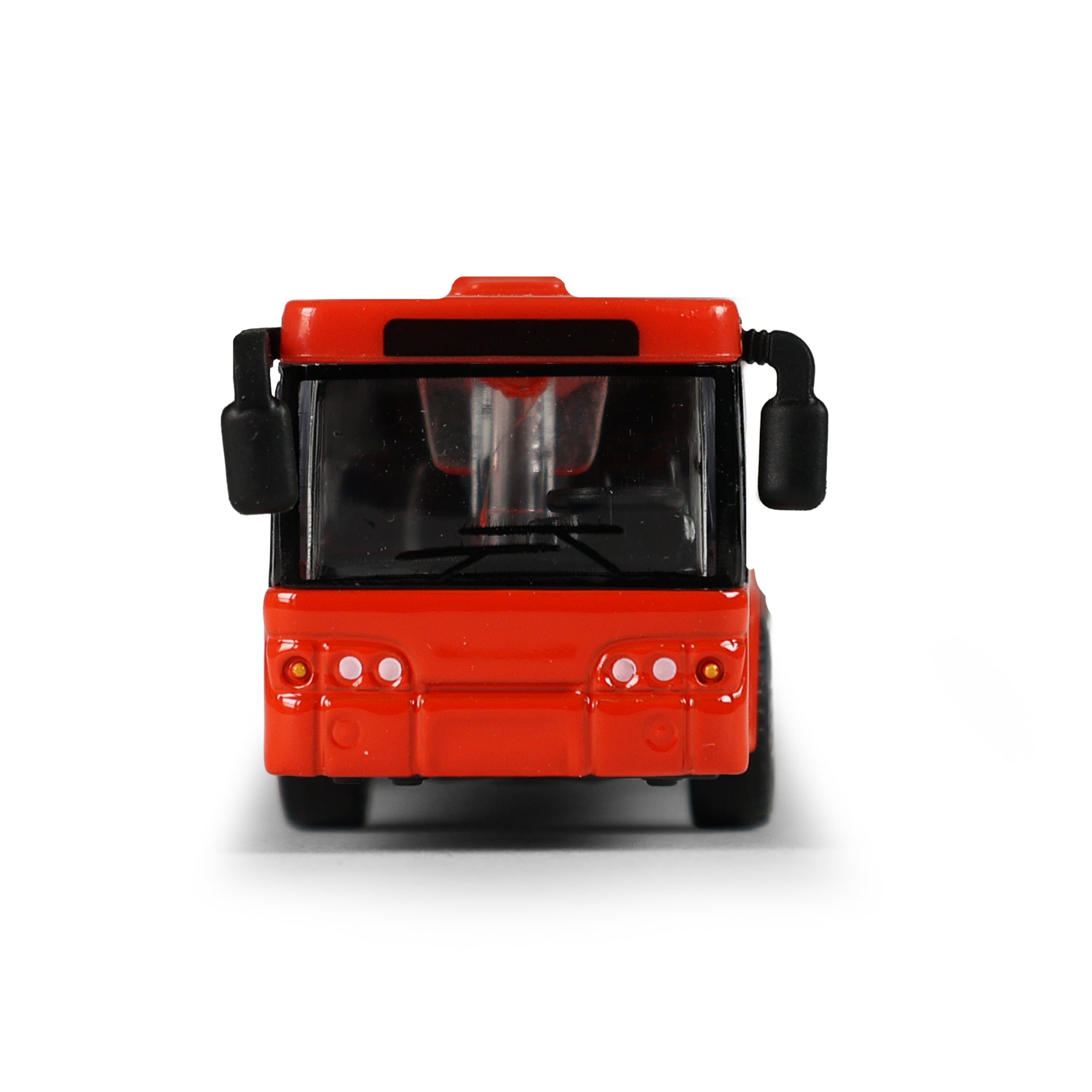 Metal articulated bus red Bratislava / České Budějovice 18 cm