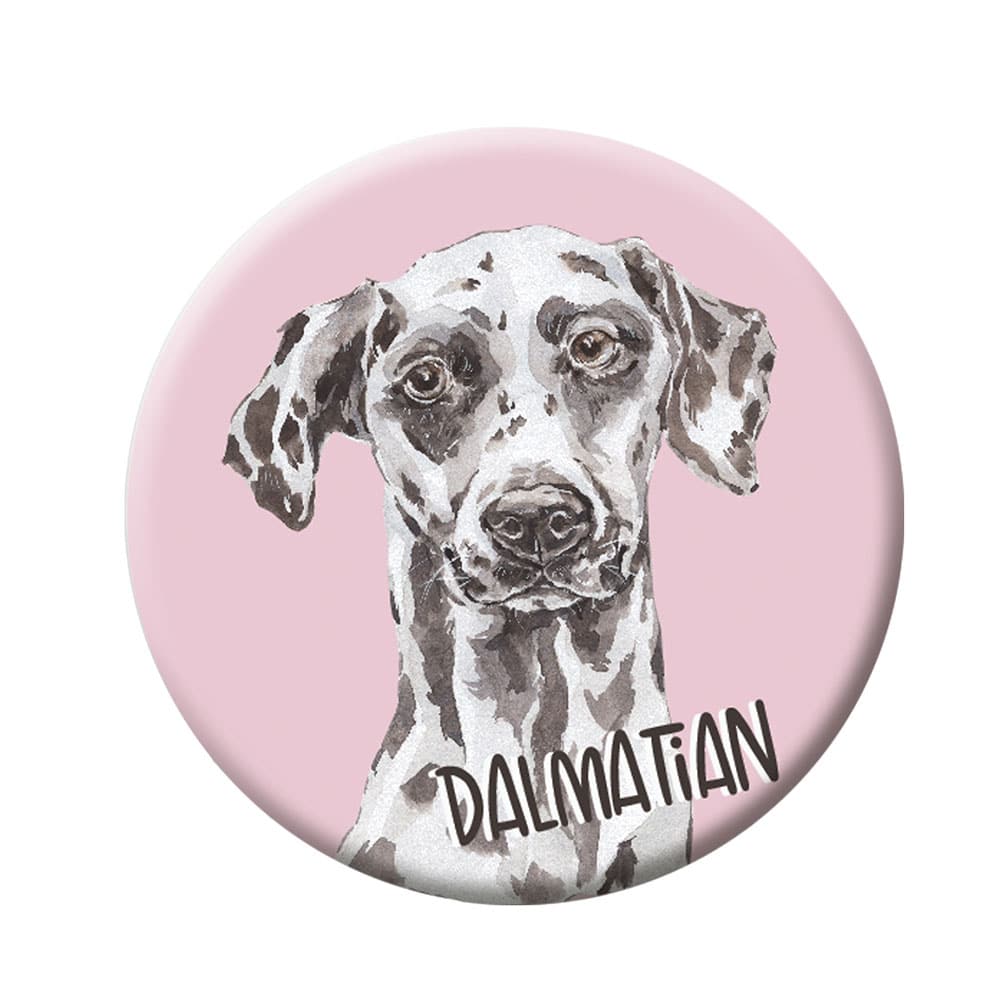 Dalmatian Button Pin, 44 mm