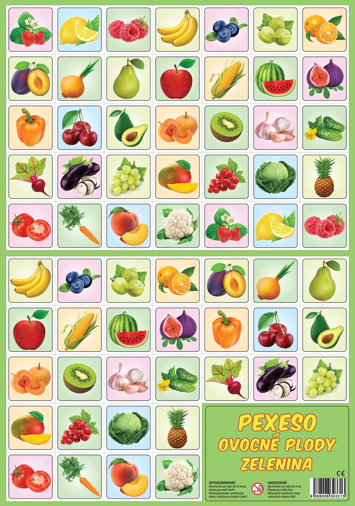 Fruit and Vegetable Memory Game / Pexeso