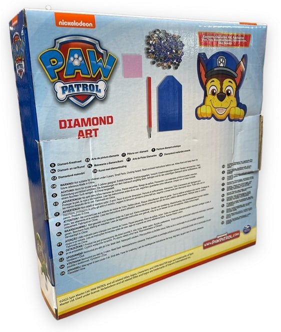 Paw Patrol Chase Diamond Painting Set 18 x 18 cm