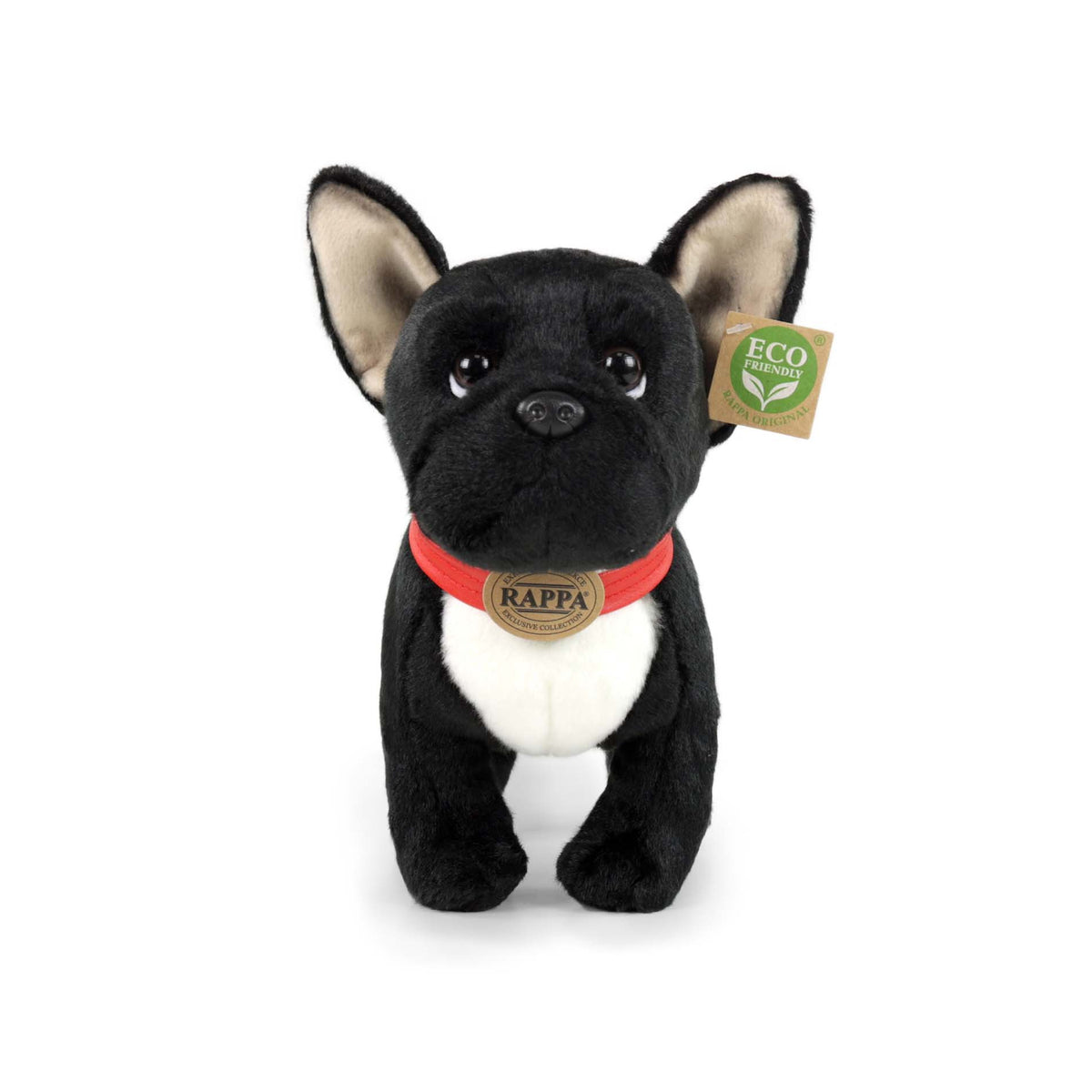 French Bulldog plush toy with collar 30 cm