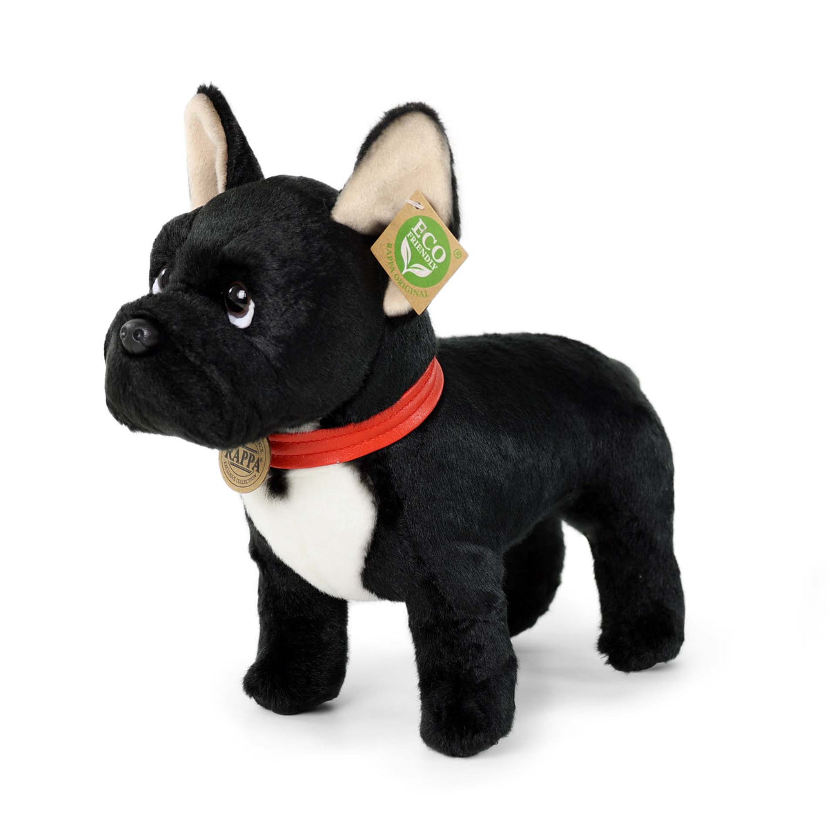 French Bulldog plush toy with collar 30 cm