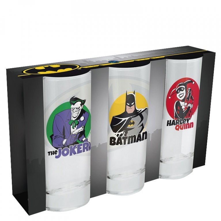 DC Comics Glasses Set of 3