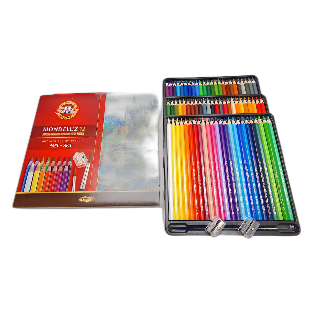 Koh-i-Noor Mondeluz Art Watercolour Pencils 72 Set