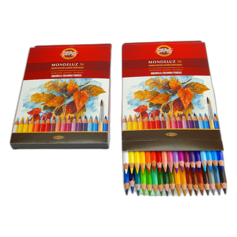 Koh-i-Noor Mondeluz Aquarell Pencils 36 Cardboard Box