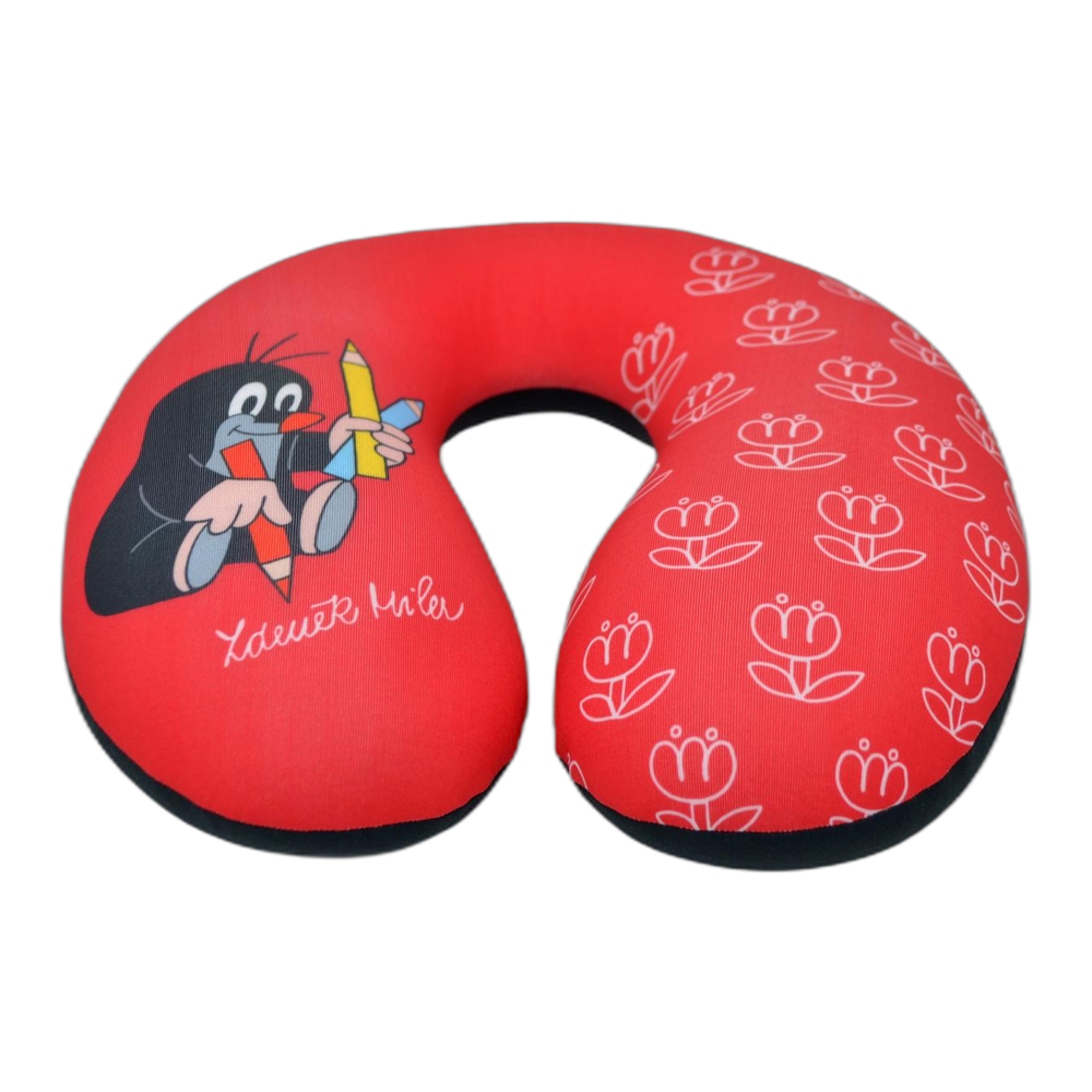 Little Mole kids neck warmer 23×24 cm, red