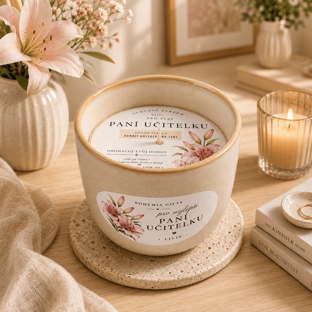 Scented Ceramic Candle 200 g – Best Teacher