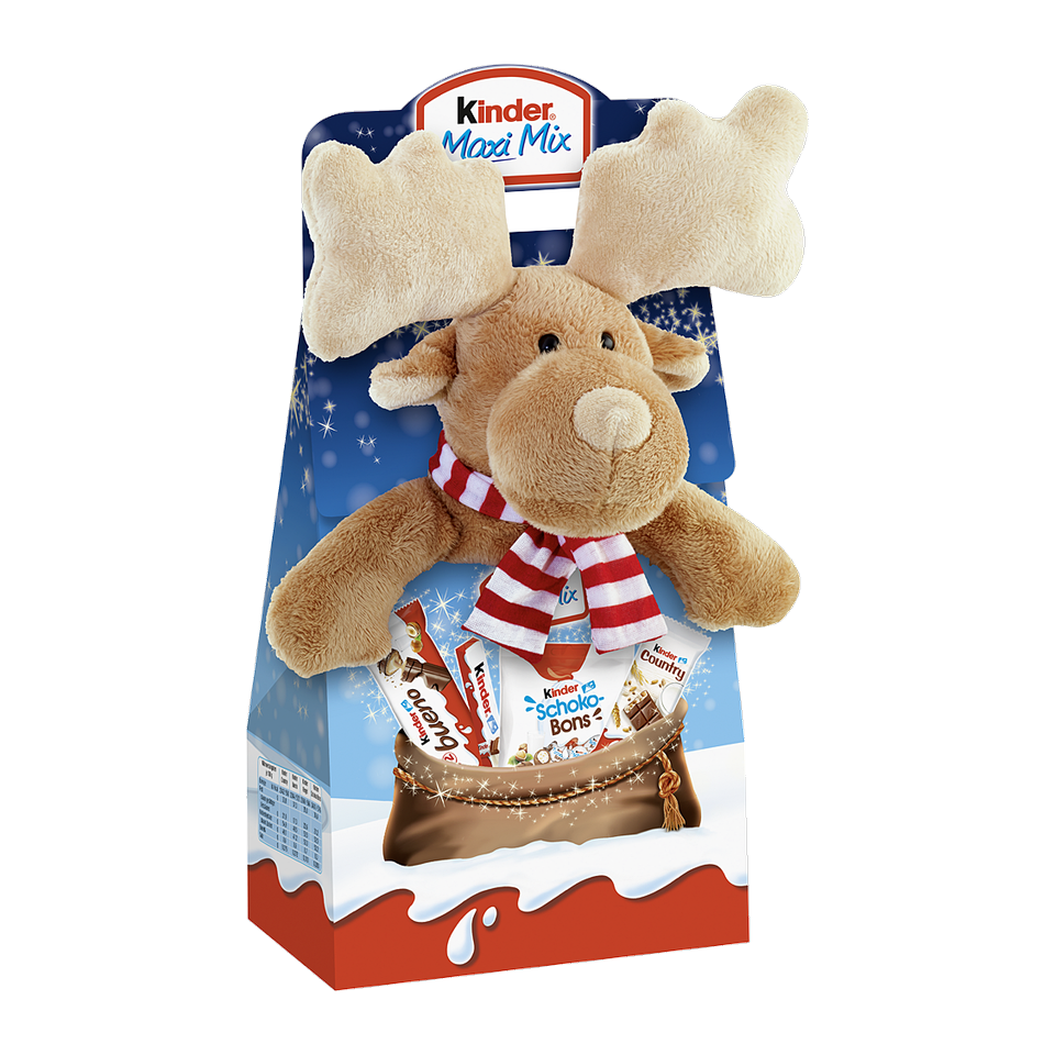 Kinder Maxi Mix Christmas Plush Toy with Sweets
