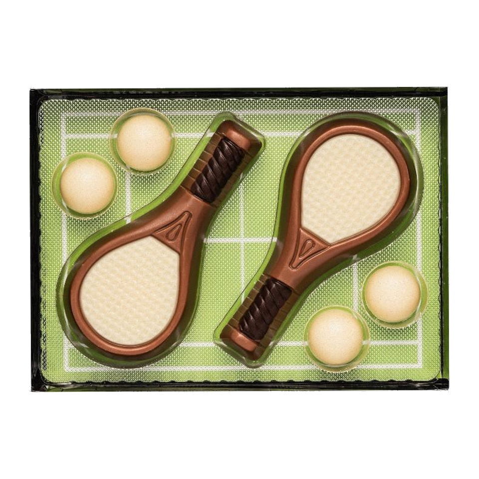 Weibler Milk Chocolate Tennis Set