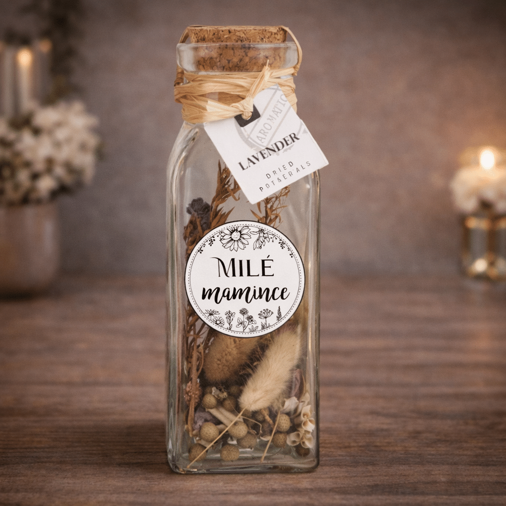 Scented Potpourri in Glass for Mum
