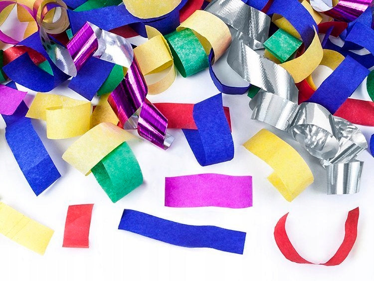 Metal party confetti cannon 40 cm