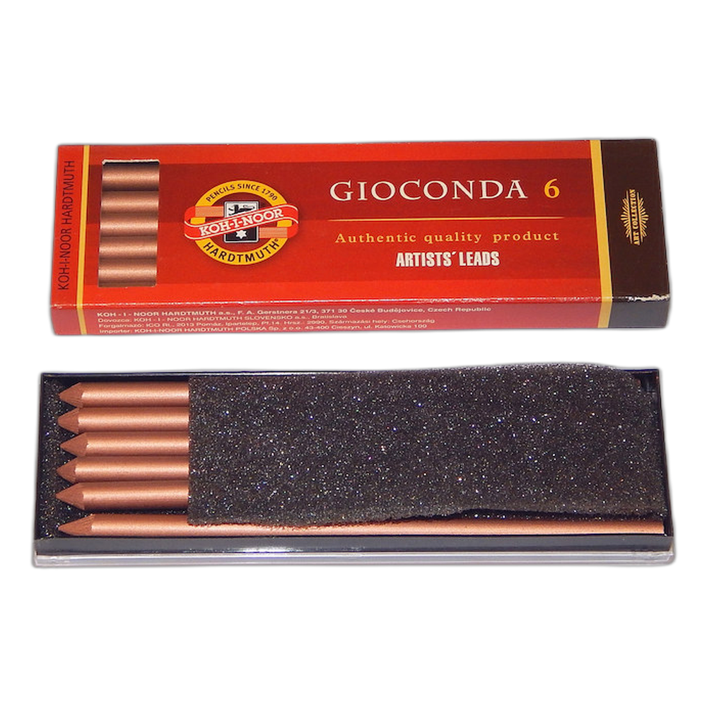 Koh-i-Noor 4386 Bronze Metallic Leads 5.6 x 120 mm Set of 6