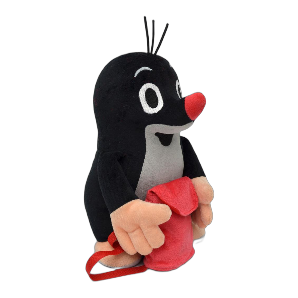 Little Mole 20 cm plush toy, with backpack