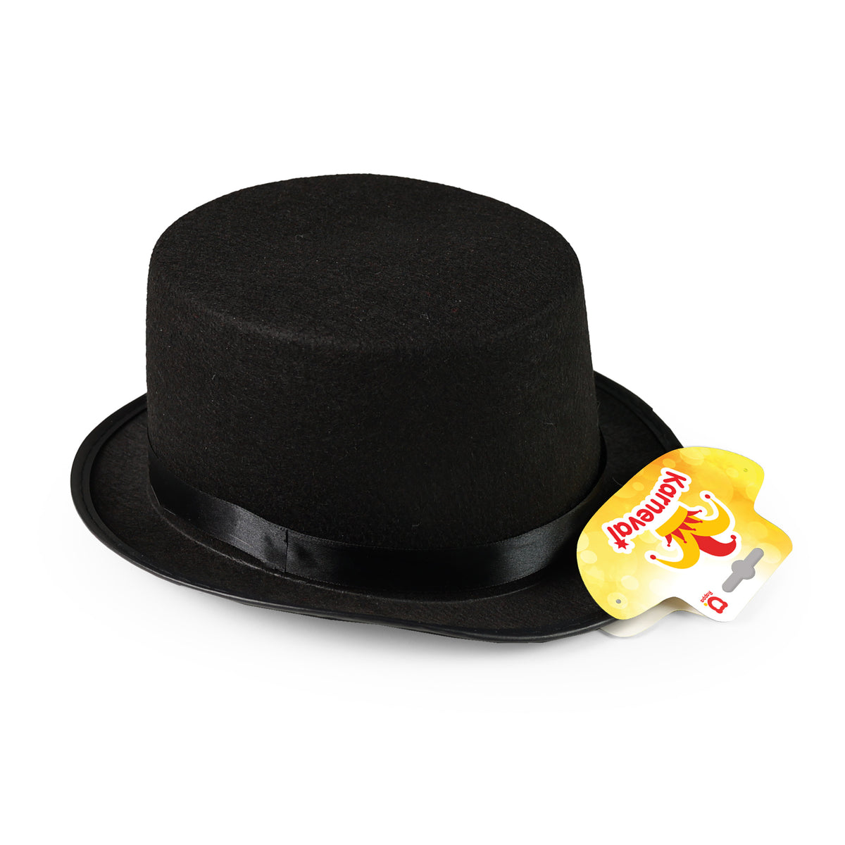 Black top hat for adults 12 cm