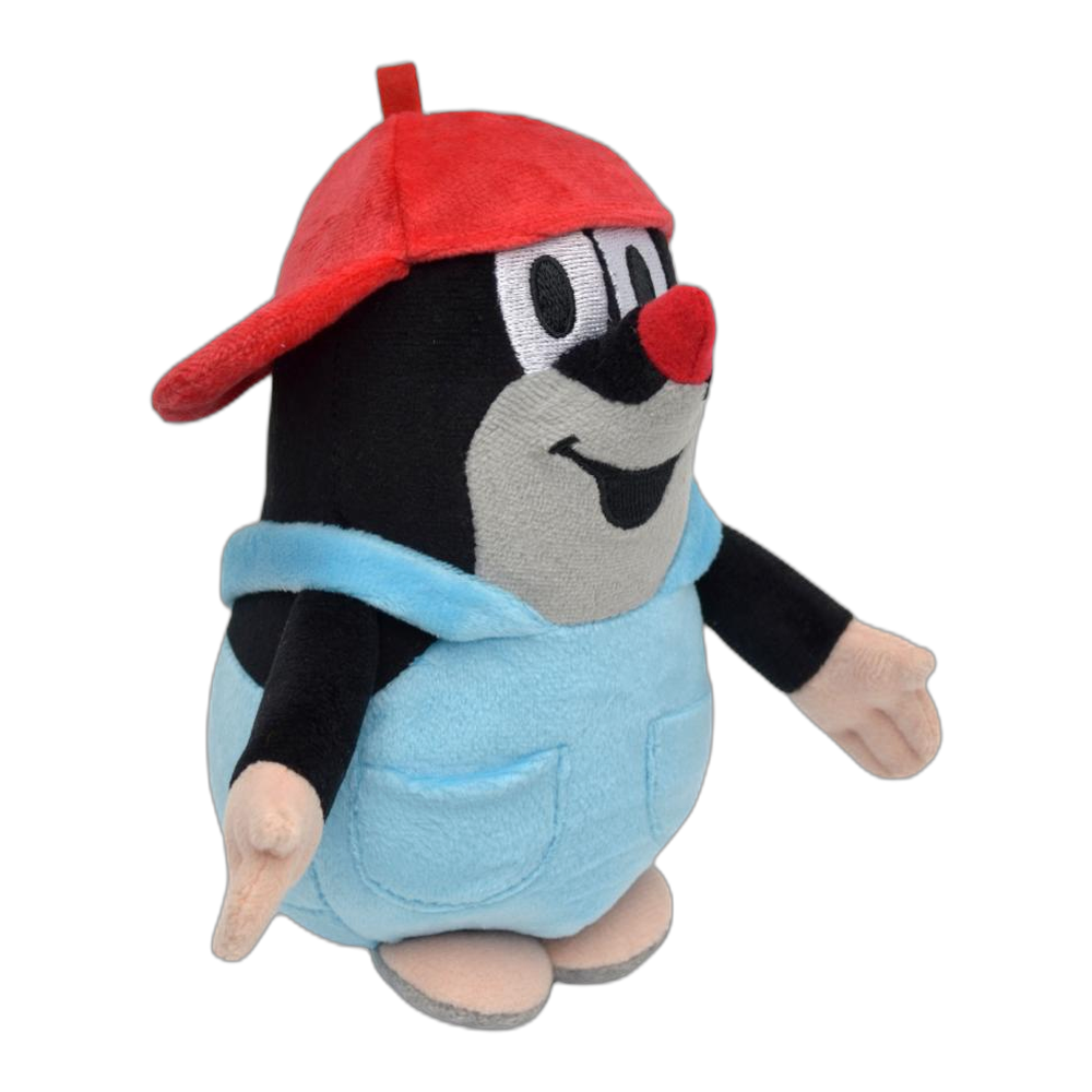 Little Mole 16 cm plush toy, red cap, trousers