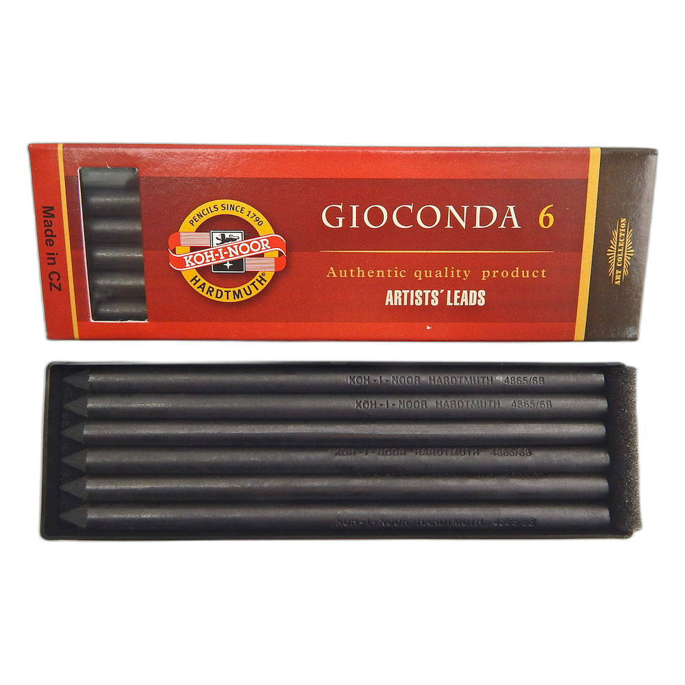 Koh-i-Noor Gioconda Graphite Leads 4865 6B 5.6 x 120 mm