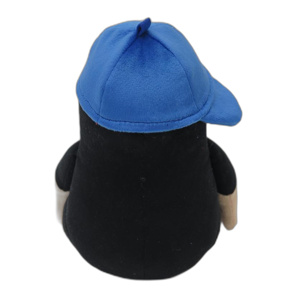 Little Mole 16 cm plush toy, blue cap, sitting