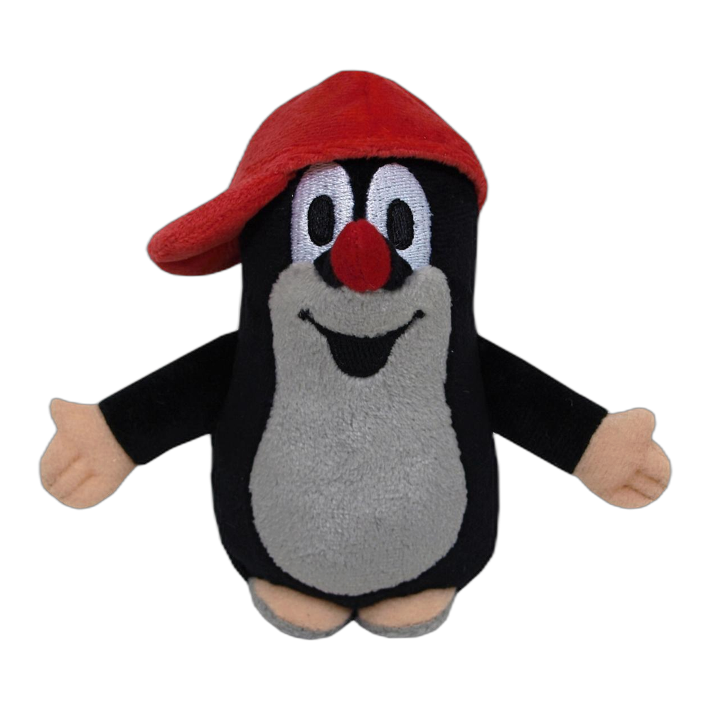 Little Mole 12 cm plush toy, red cap