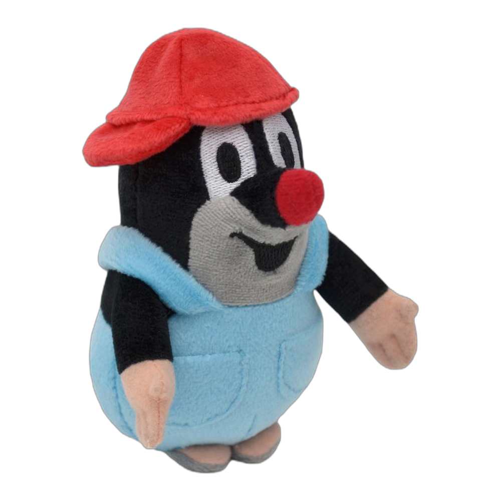 Little Mole 12 cm plush toy, red cap, trousers