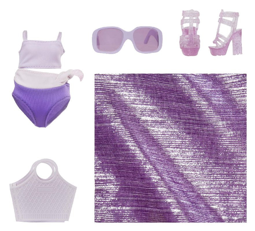 Rainbow High fashion doll in swimsuit - Violet Willow
