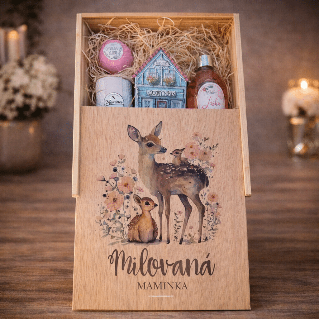 XXL Wooden Gift Crate for Beloved Mum